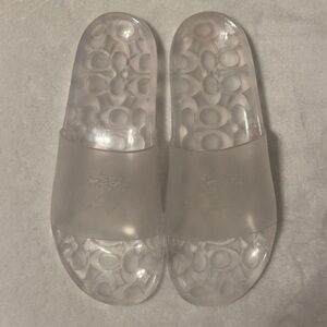 NWOT RARE Coach Clear Jelly Slides Sandals, US 10, Unisex